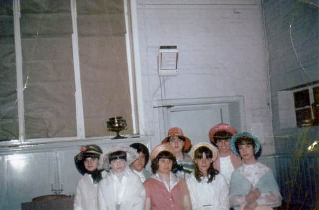 Some of the girls in the Gilbert and Sullivan production at St Luke's School, Southsea, in the 1960s
