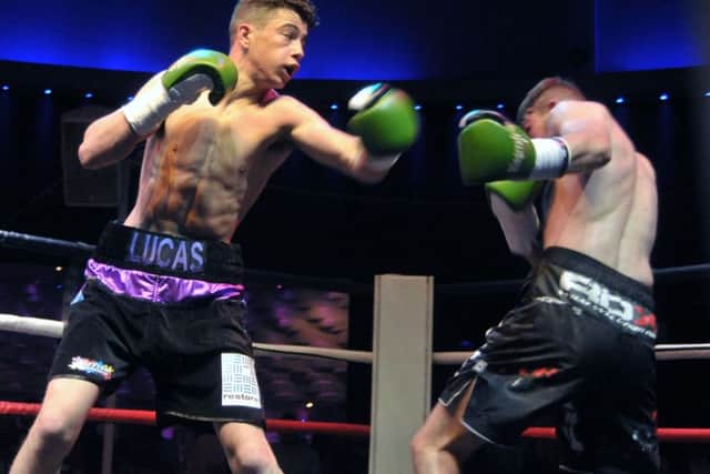 Lucas Ballingall beats Mikheil Soloninkini at Liquid & Envy last month Picture: Mick Young