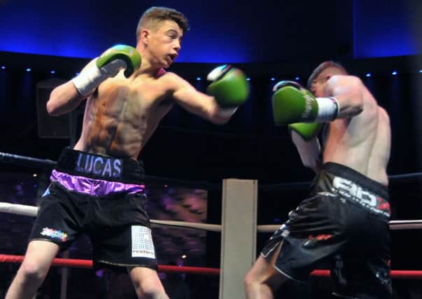 Lucas Ballingall beats Mikheil Soloninkini at Liquid & Envy last month Picture: Mick Young