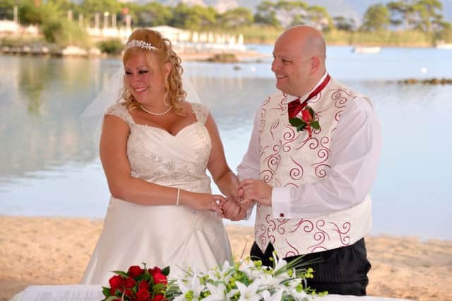 Gary and Leanne married in Turkey