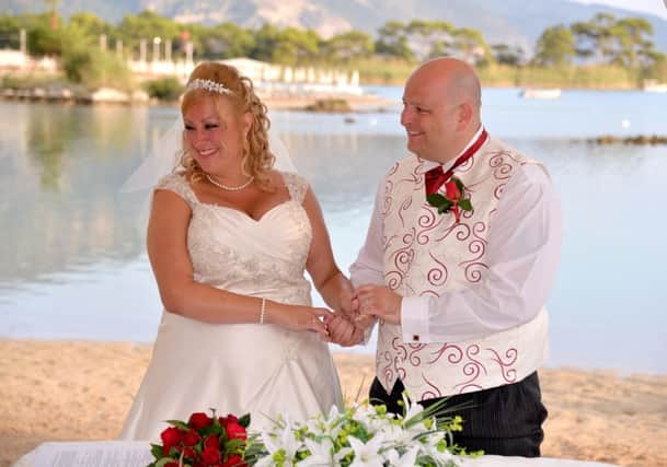 Gary and Leanne married in Turkey