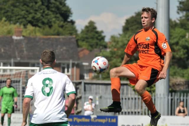 Gosport Borough striker Warren Bentley    Picture: Mick Young