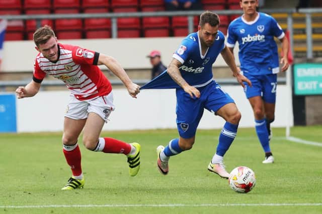 Pompey winger Milan Lalkovic Picture: Joe Pepler