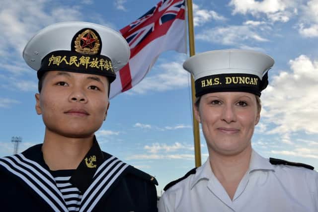 Part of the Chinese navy's last visit to Portsmouth