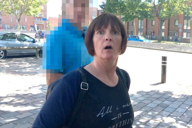 Cleaner Elizabeth Bruce outside Portsmouth Magistrates' Court Picture: Ben Fishwick