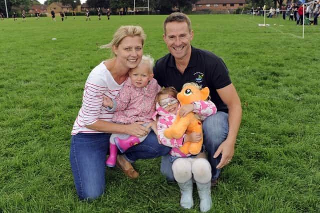 Karen and Steve Codling with children Isal and Freya