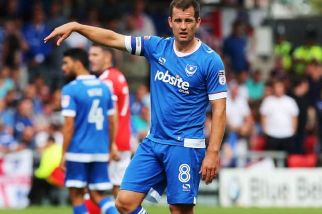 Pompey skipper Michael Doyle Picture: Joe Pepler