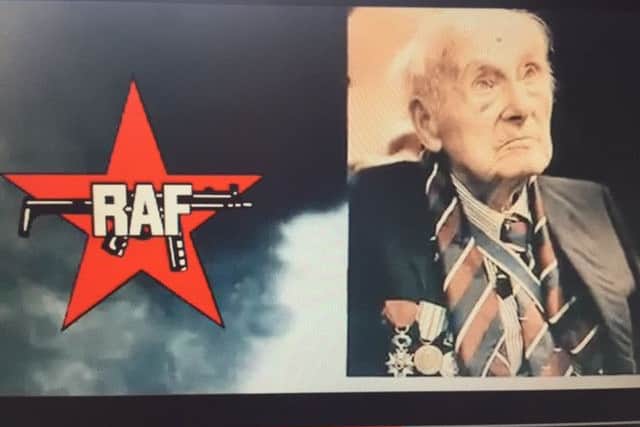 Henry Allingham and the wrong RAF logo SUS-160816-141044001