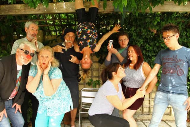 SSA's The Songologues, Vol. III - The Big Screen Edition.
Back Row, left to right: Vincent Adams, Roger Easey, Susie Coutts, Courtney Appleton and Hazel Aspden. Front Row, left to right: Nick Downes, Sue Bartlett, Amy Barlow and Aaron Holdaway.
