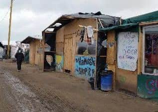 A migrant camp in Calais