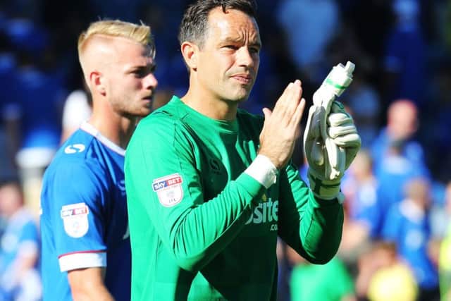 Pompey keeper David Forde Picture: Joe Pepler