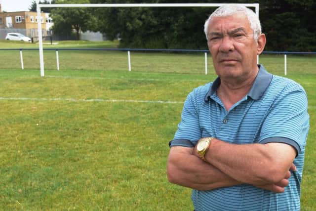 Jim Garcia, the secretary of Paulsgrove FC