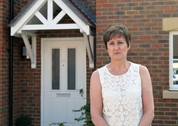 Yvette Davis, 51, outside her home in Jellicoe Drive, Sarisbury Green.
Picture: Loughlan Campbell