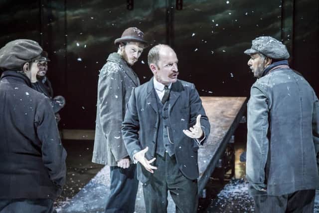 As strike leader David Roberts, Ian Hughes delivers the best performance at the Minerva this season. Picture: Johan Persson.