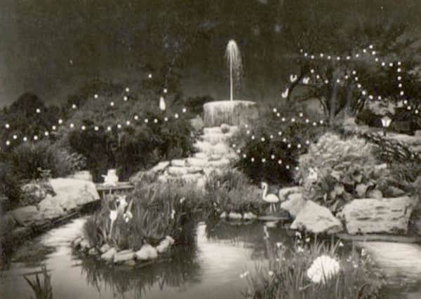 The Rock Gardens fountain in its heyday