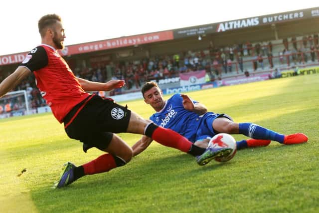 Pompey defender Enda Stevens Picture: Joe Pepler