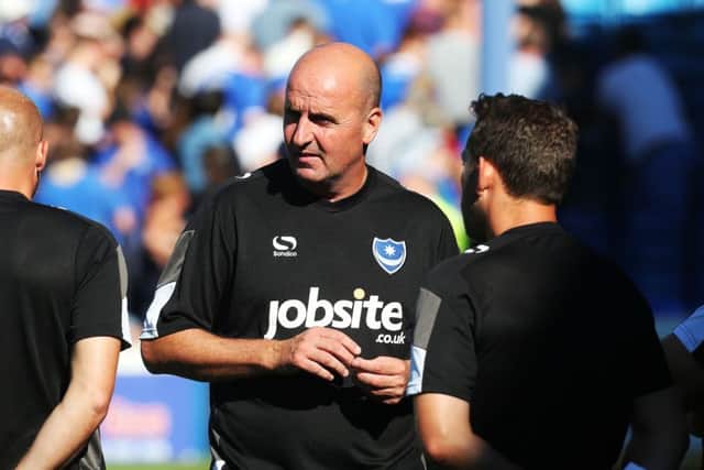 Pompey boss Paul Cook    Picture: Joe Pepler