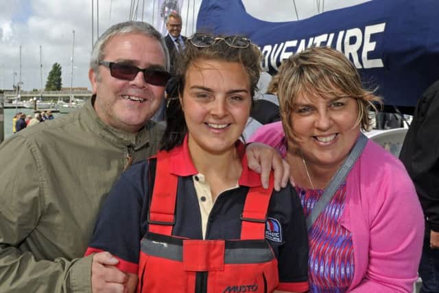 Wayne and Sharon Simister with their daughter Emily, 19