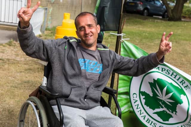 James Sparks at the 'pot picnic'