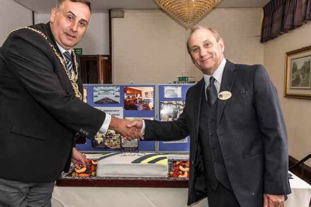 Lord Mayor of Portsmouth David Fuller and marketing manager Tony Wimbush at Southsea's Royal Beach Hotel