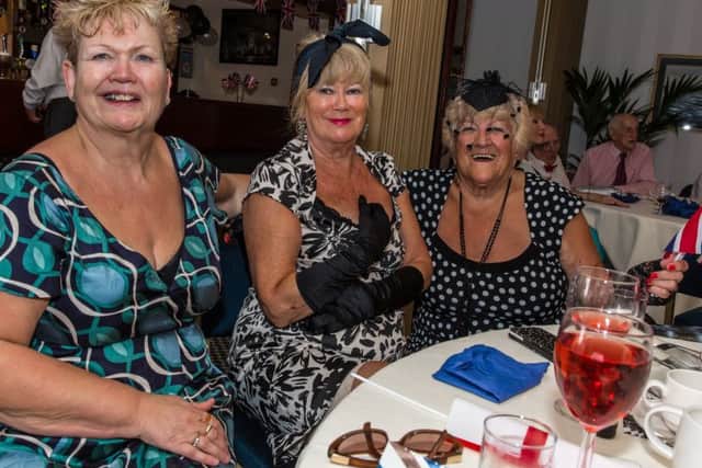 From the left are friends Alexandra Williams, Sandy Reeve and Beth Hill