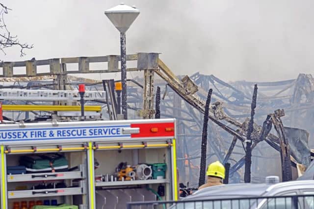Firefighters at The Academy in Southsea  Picture: Victoria Jones/Solent News & Photo AgencyUK