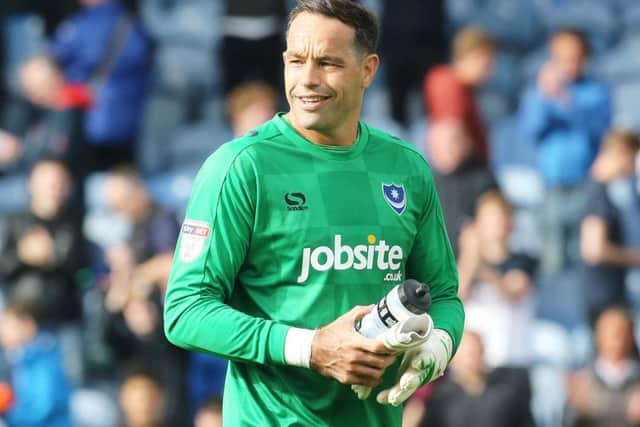 Pompey goalkeeper David Forde   Picture: Joe Pepler