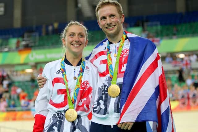 Golden couple Jason Kenny and Laura Trott, both gold medal cyclists in Rio