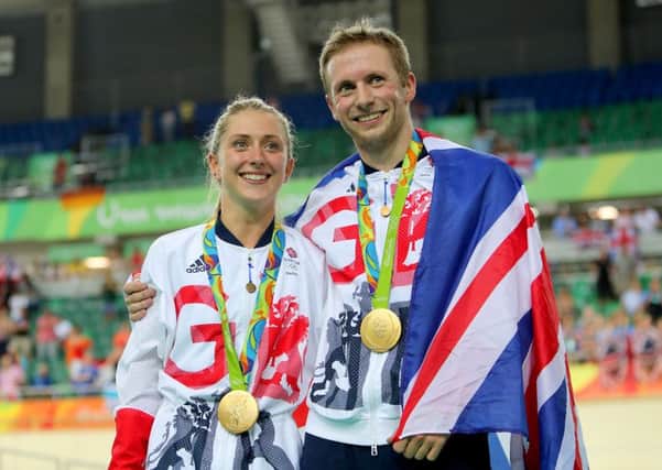 Golden couple Jason Kenny and Laura Trott, both gold medal cyclists in Rio