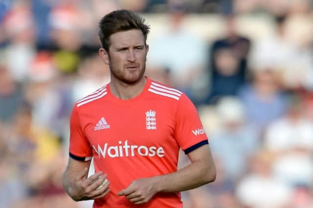 Liam Dawson made his England twenty20 debut at the Ageas Bowl earlier this summer. Picture: Dave Vokes/LMI Photography