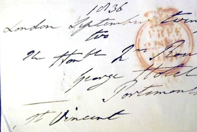 An envelope with then postmark FREE 22 SEPT. Can anyone discern the rest?