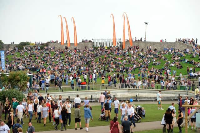 Music fans at Victorious Festival last year