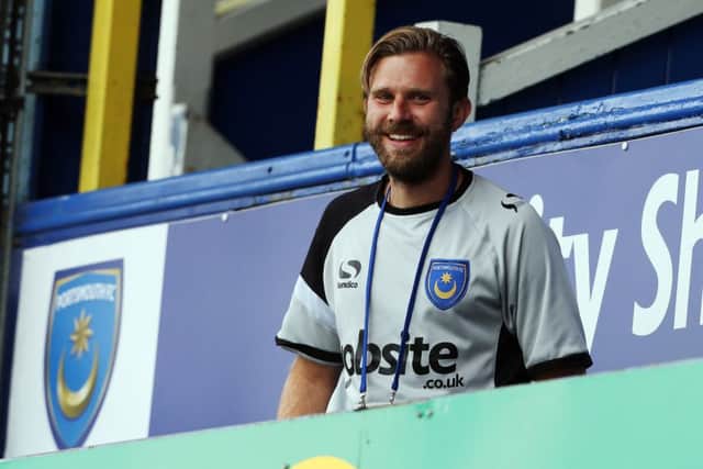 Pompey Academy coach Mikey Harris    Picture: Joe Pepler