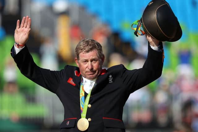 Nick Skelton after winning gold