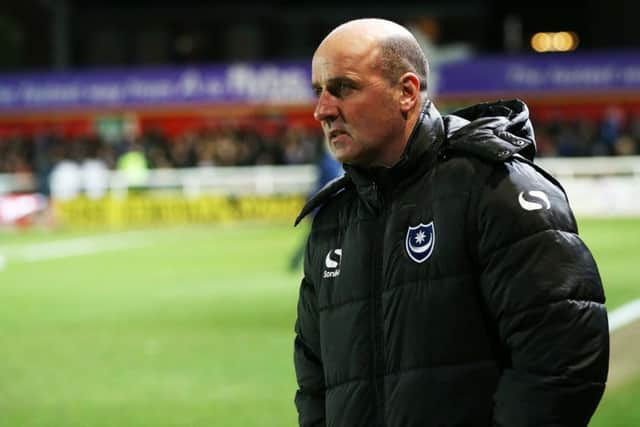 Pompey boss Paul Cook. Picture: Joe Pepler