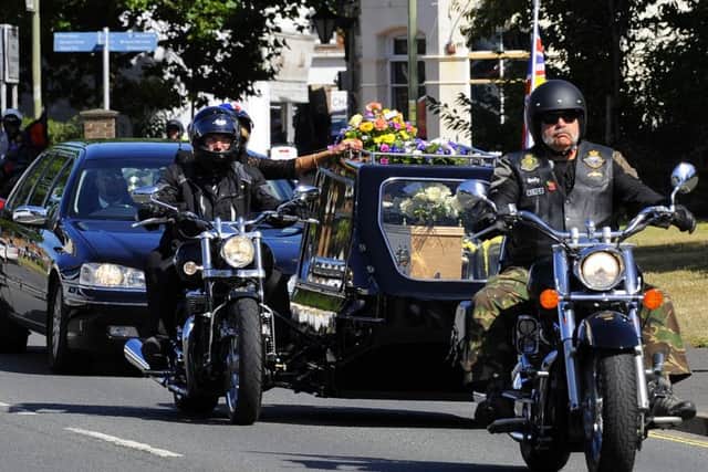 The funeral of Dave Pitt Picture: Malcolm Wells (160826-7304)