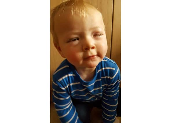 Alicia Theakston's son 16-month-old son Jesse was suffering from conjunctivitis