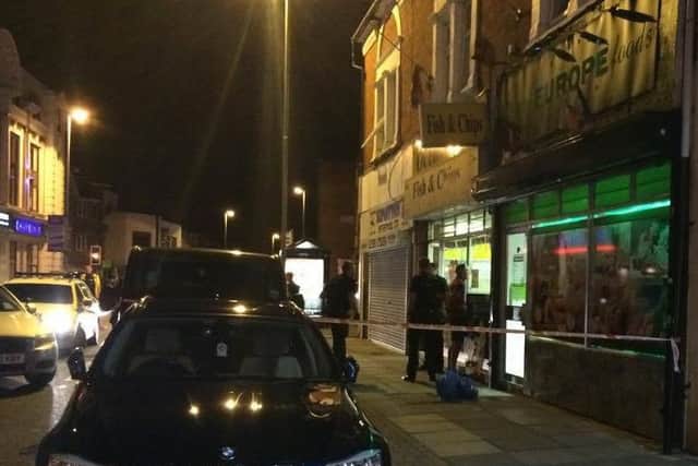 The scene in Kingston Road, Buckland