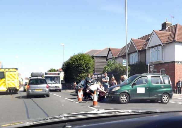 The accident of Keswick Avenue and Copnor Road

Picture: Harry Thompson