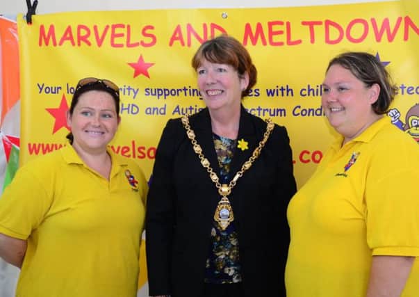 Tricia Lyons, left and Shandrika Day from Marvels and Meltdowns with Gosport mayor  Lynn Hook Picture: Pixeldog Media