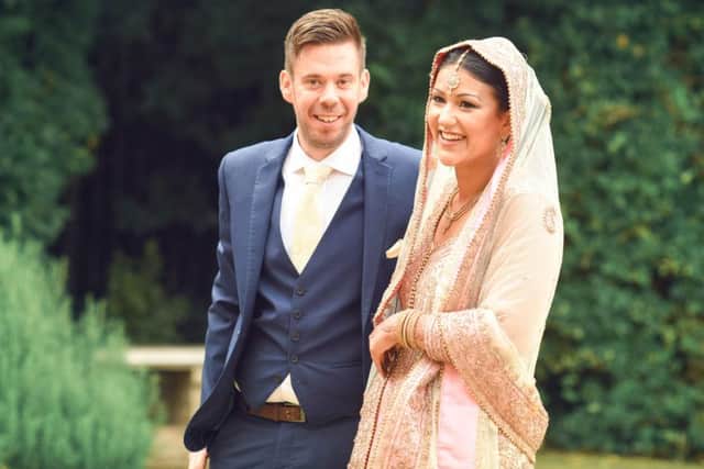 Ben and Olivia Chudley at their wedding Picture: Dimples & Daisies Photography
