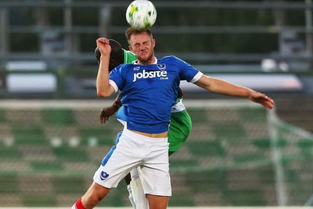 Matt Clarke made his return for Pompey at Yeovil. Picture: Joe Pepler