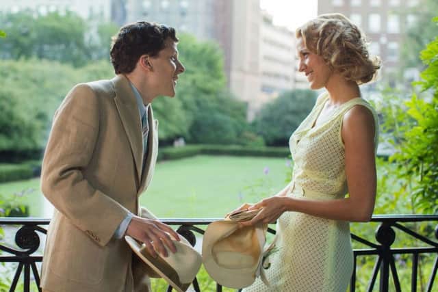 Jesse Eisenberg as Bobby Dorfman and Blake Lively as Veronica Hayes. PA Photo/Warner Bros.