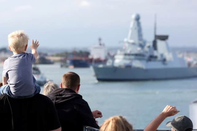Cory Morgan Waves off his uncle AB(WS) Jamie Fitzpatrick, both are from Gosport