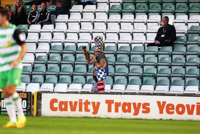 Fans up and down the country voted with their feet in the Checkatrade Trophy this week with Pompeys trip to Yeovil on Tuesday night attracting a crowd of 1,534 at Huish Park   Picture: Joe Pepler