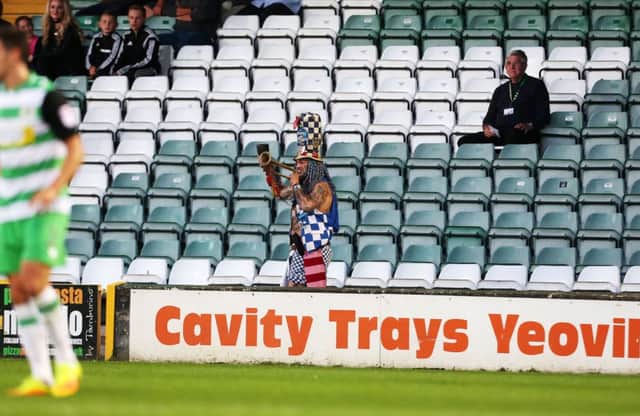 Fans up and down the country voted with their feet in the Checkatrade Trophy this week with Pompeys trip to Yeovil on Tuesday night attracting a crowd of 1,534 at Huish Park   Picture: Joe Pepler