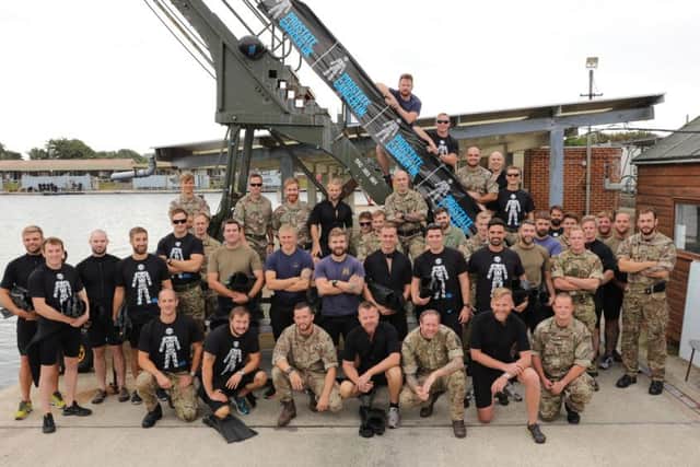 The team of divers who took part in the challenge