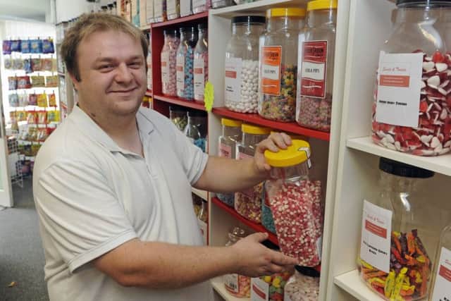 Simon Bleach, who owns the Sweets and Treats confectionery shop in North End, Portsmouth