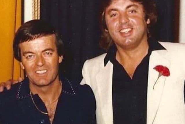 Tony Blackburn who was guesting at the Tricorn Club along with Pete Cross.