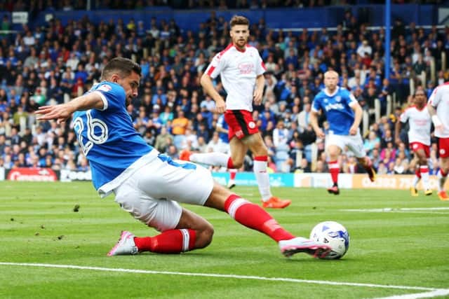 Gareth Evans filled in at right-back for Pompey against Crawley, following Drew Talbot's hamstring injury in training Picture: Joe Pepler